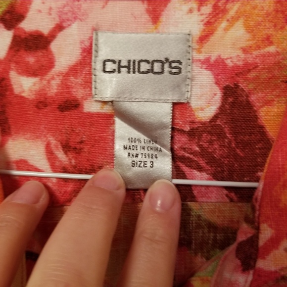 Chico's button down blouse - Picture 3 of 3